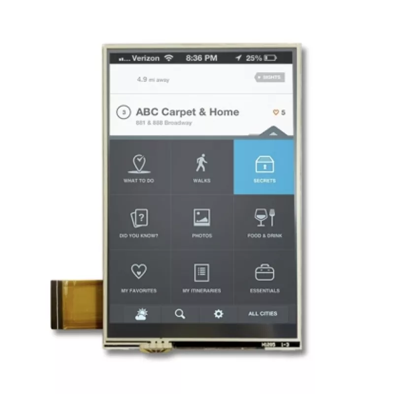 3,5 '' 320x480 Resistive Touch TFT -Modul