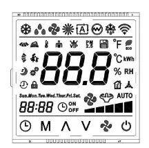 Ersetzen Sie das HTN -Segment Varitronix LCD -Modul